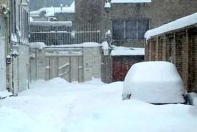زاینده‌‌رود برفی شد+فیلم