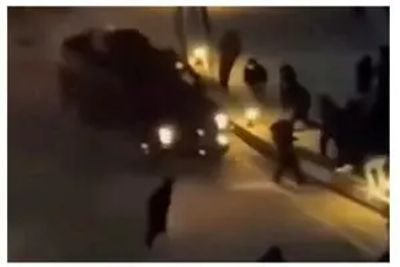 واکنش به زیر گرفتن مردم با خودرو ضدشورش در اردبیل