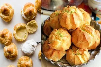 آموزش آشپزی؛ طرز تهیه نون خامه ای به سبک قنادها، پف دار و خوشمزه