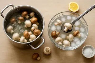 ترفندهای خانه داری؛ بهترین روش نگهداری قارچ / آموزش بلانچ کردن