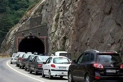 ترافیک سنگین در مسیر شمال به جنوب جاده چالوس + جرئیات