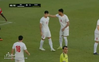 ویدیو | گل اول ایران به گامبیا/ آریا یوسفی پازل کار گروهی قشنگ را تکمیل کرد