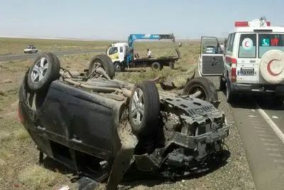 ۷ مصدوم بر اثر واژگونی خودروی ام‌وی‌ام در محور شیروان ـ بجنورد
