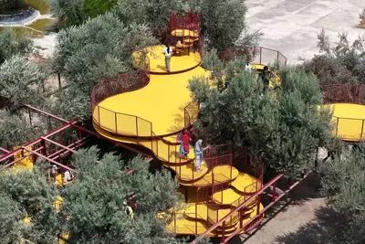 معماری این زمین بازی در شمال توجه‌برانگیز شد