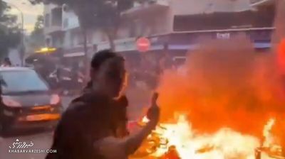 ویدیو| پاریس و صحنه‌های زشت تکراری/ آشوب و آتش در خیابان‌ها پس از قهرمانی PSG!