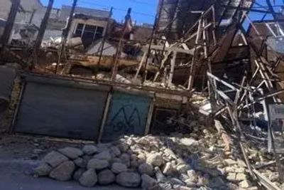 ریزش ساختمان در منطقه ملازینال تبریز مصدوم نداشت