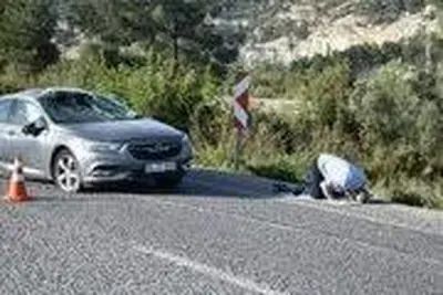 نماز شکر راننده بعد از نجات از تصادف ترسناک!