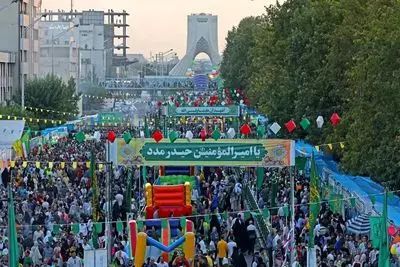 صندلی خالی رهبر شهید در جشن غدیرانه مشهد