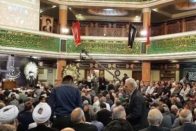 تصویر؛ محمد خاتمی، ناطق نوری و مهدی کروبی در یادبود امام جمارانی