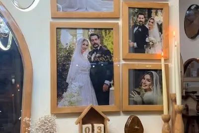 آواز شاد؛ رونمایی متین ستوده از عکسای عروسیش رو دیوار خونش پر ادا