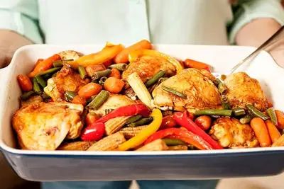 طرز تهیه یک شام فوری و خوشمزه با مرغ