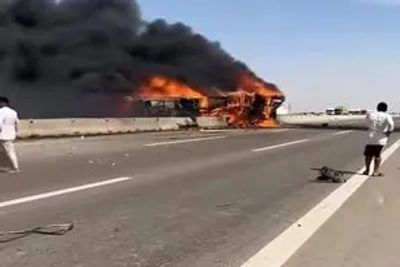 حادثه مرگبار اتوبوس حامل زائران در عراق/21 نفر جان باختند