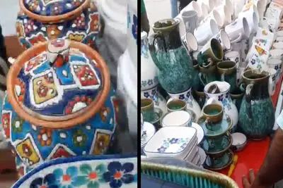 بحران انباشت در لالجین؛ پایتخت سفال ایران/ صنعت سفال در چنبره رکود و بن‌بست صادراتی / ضربه بیشتر به زنان سفالگر + فیلم
