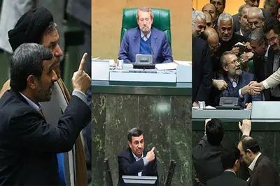 ماجرای تهدید شهید لاریجانی توسط احمدی نژاد / سبد گل حدادعادل برای لاریجانی به چه مناسبت بود؟
